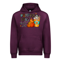 Mauve Wine pumpkin spice kinda girl Urban Hoodie - CowhideDigitalArt