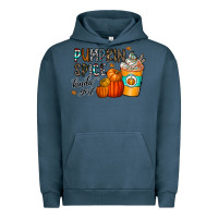 Pigment Midnight Navy pumpkin spice kinda girl Urban Hoodie - CowhideDigitalArt
