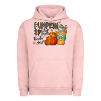 Pigment Salmon pumpkin spice kinda girl Urban Hoodie - CowhideDigitalArt