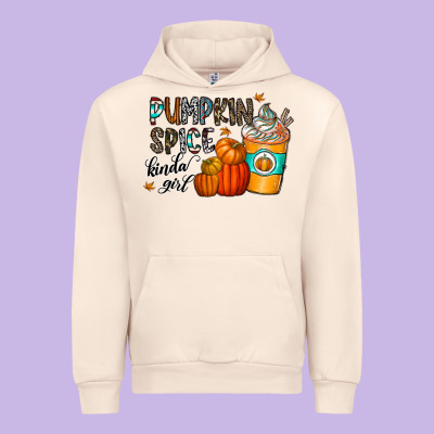 Pumpkin Spice Kinda Girl Urban Hoodie Designed By Cowhidedigitalart