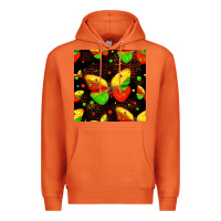 Carrot juneteenth butterflies seamless pattern Premium Hoodie - HRA Design Shop