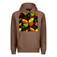 Chestnut juneteenth butterflies seamless pattern Premium Hoodie - HRA Design Shop