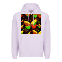 Lilac juneteenth butterflies seamless pattern Premium Hoodie - HRA Design Shop