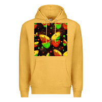 Mustard juneteenth butterflies seamless pattern Premium Hoodie - HRA Design Shop