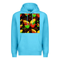 Ocean Blue juneteenth butterflies seamless pattern Premium Hoodie - HRA Design Shop