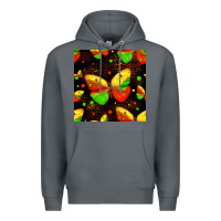 Rock juneteenth butterflies seamless pattern Premium Hoodie - HRA Design Shop