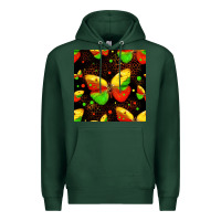Sports Green juneteenth butterflies seamless pattern Premium Hoodie - HRA Design Shop