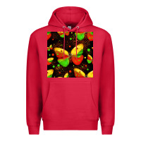 Cardinal juneteenth butterflies seamless pattern Premium Hoodie - HRA Design Shop