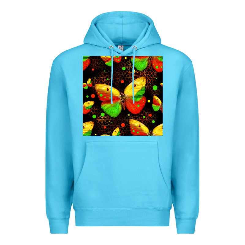 Juneteenth Butterflies Seamless Pattern Premium Hoodie by HRA Design Shop | Teevron