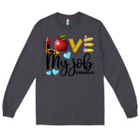 Smoke love my job teacher life Long Sleeve Tee - BarkalooDesign