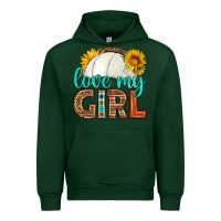 Forest Green love my girl volleyball Urban Hoodie - HRA Design Shop
