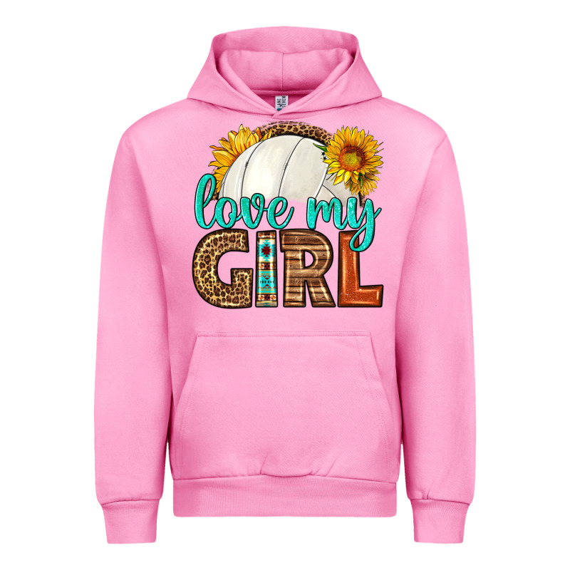 Love My Girl Volleyball Urban Hoodie by HRA Design Shop | Teevron