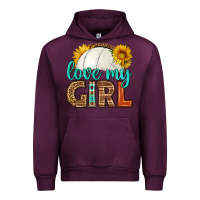 Mauve Wine love my girl volleyball Urban Hoodie - HRA Design Shop