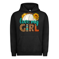 Pigment Black love my girl volleyball Urban Hoodie - HRA Design Shop