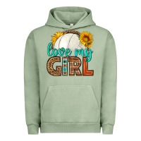 Pigment Oil Green love my girl volleyball Urban Hoodie - HRA Design Shop