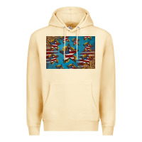 Pina Colada 4th of july stars skinny metal can holder Premium Hoodie - HRA Design Shop