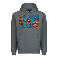 Rock 4th of july stars skinny metal can holder Premium Hoodie - HRA Design Shop