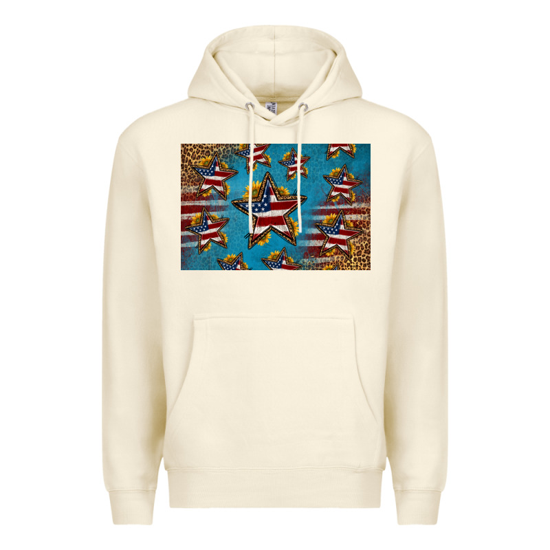 4th Of July Stars Skinny Metal Can Holder Premium Hoodie by HRA Design Shop | Teevron