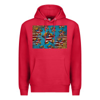 Cardinal 4th of july stars skinny metal can holder Premium Hoodie - HRA Design Shop