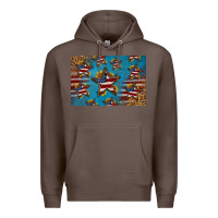Coffee 4th of july stars skinny metal can holder Premium Hoodie - HRA Design Shop