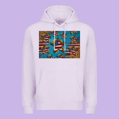 4th Of July Stars Skinny Metal Can Holder Premium Hoodie Designed By Hra Design Shop