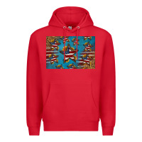 Red 4th of july stars skinny metal can holder Premium Hoodie - HRA Design Shop