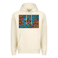 Tofu 4th of july stars skinny metal can holder Premium Hoodie - HRA Design Shop