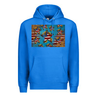 True Royal 4th of july stars skinny metal can holder Premium Hoodie - HRA Design Shop
