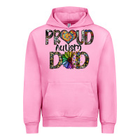 Fuchsia Pink proud autism dad Urban Hoodie - SublimationCraftShop