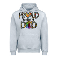 Heather Grey proud autism dad Urban Hoodie - SublimationCraftShop