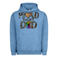 Pigment Pebble Blue proud autism dad Urban Hoodie - SublimationCraftShop