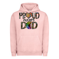 Pigment Salmon proud autism dad Urban Hoodie - SublimationCraftShop