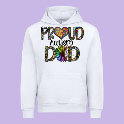 Proud Autism Dad Urban Hoodie Designed By Sublimationcraftshop