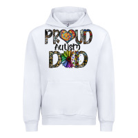 White proud autism dad Urban Hoodie - SublimationCraftShop