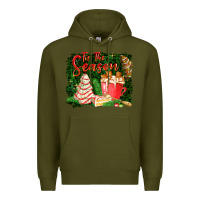 Army Green tis the season Premium Hoodie - FaDigitalArtStudio