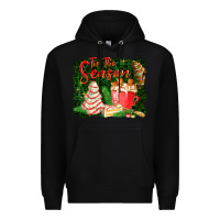 Black tis the season Premium Hoodie - FaDigitalArtStudio