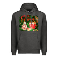 Charcoal Heather tis the season Premium Hoodie - FaDigitalArtStudio