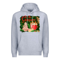 Heather Grey tis the season Premium Hoodie - FaDigitalArtStudio