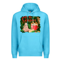 Ocean Blue tis the season Premium Hoodie - FaDigitalArtStudio