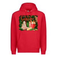Red tis the season Premium Hoodie - FaDigitalArtStudio