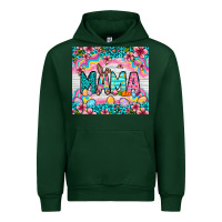 Forest Green Easter Mama Leopard tumbler Easter Day Urban Hoodie - Neo Western