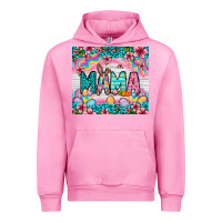Fuchsia Pink Easter Mama Leopard tumbler Easter Day Urban Hoodie - Neo Western