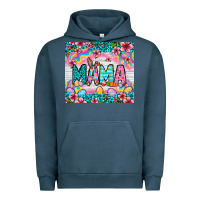 Pigment Midnight Navy Easter Mama Leopard tumbler Easter Day Urban Hoodie - Neo Western