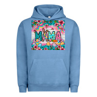 Pigment Pebble Blue Easter Mama Leopard tumbler Easter Day Urban Hoodie - Neo Western