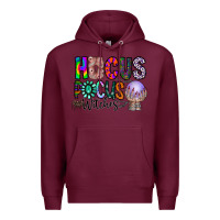 Burgundy hocus pocus witches Premium Hoodie - CowhideDigitalArt