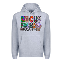 Heather Grey hocus pocus witches Premium Hoodie - CowhideDigitalArt