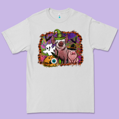 Halloween Pigs Premium Tee Designed By Sublimationcraftshop