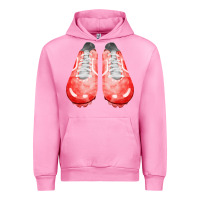 Fuchsia Pink red cleats fa element 2 Urban Hoodie - FaDigitalArtStudio