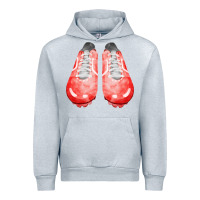 Heather Grey red cleats fa element 2 Urban Hoodie - FaDigitalArtStudio