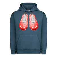 Pigment Midnight Navy red cleats fa element 2 Urban Hoodie - FaDigitalArtStudio
